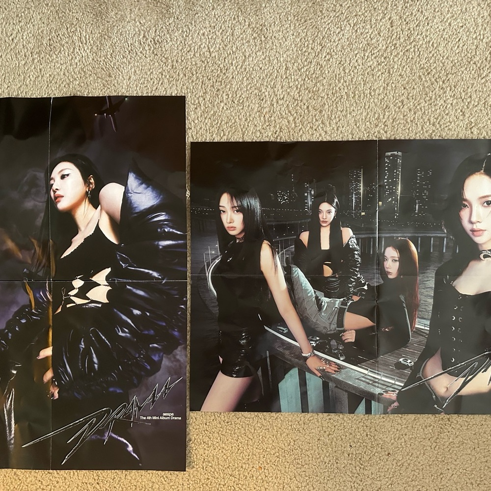 Black Leather Outfit Poster